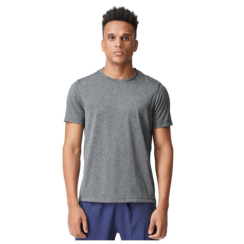U.S. POLO ASSN. Men Grey Melange I712 Natural Polyester T-Shirts - Pack Of 1 (M)