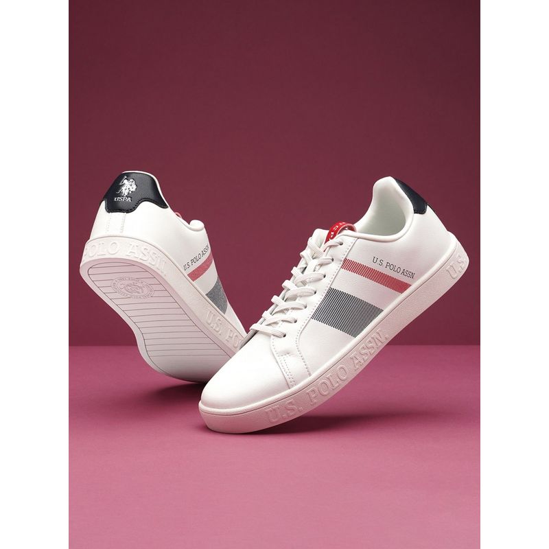 U.S. POLO ASSN. GLINTON 2.0 Stripes Sneakers for Men (UK 7)