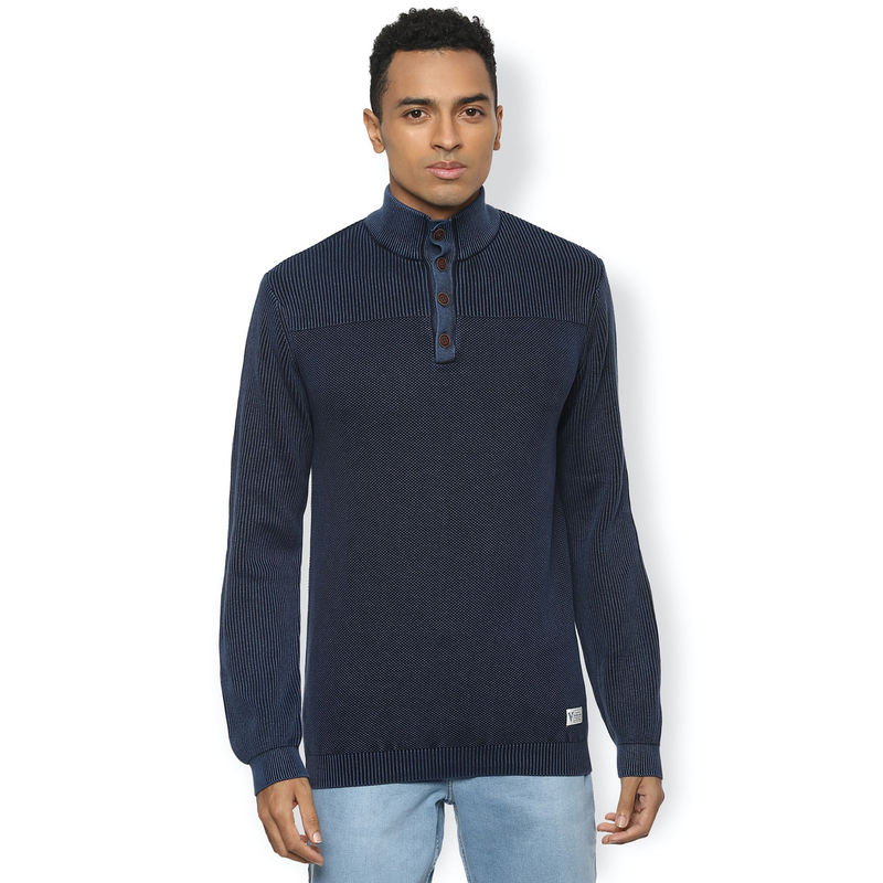 Van Heusen Navy Blue Sweater (M)