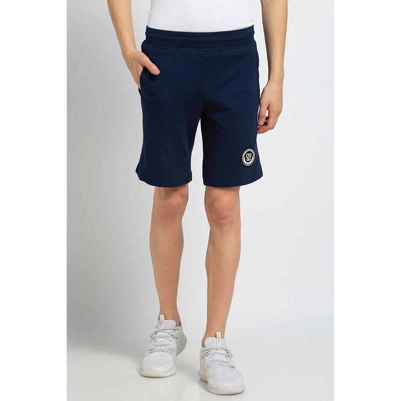 Van Heusen Men Smart Tech Knit Shorts - Blue