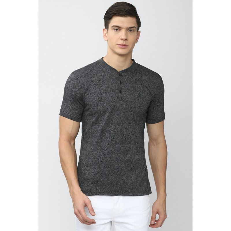 Van Heusen Men Grey T-Shirt (M)