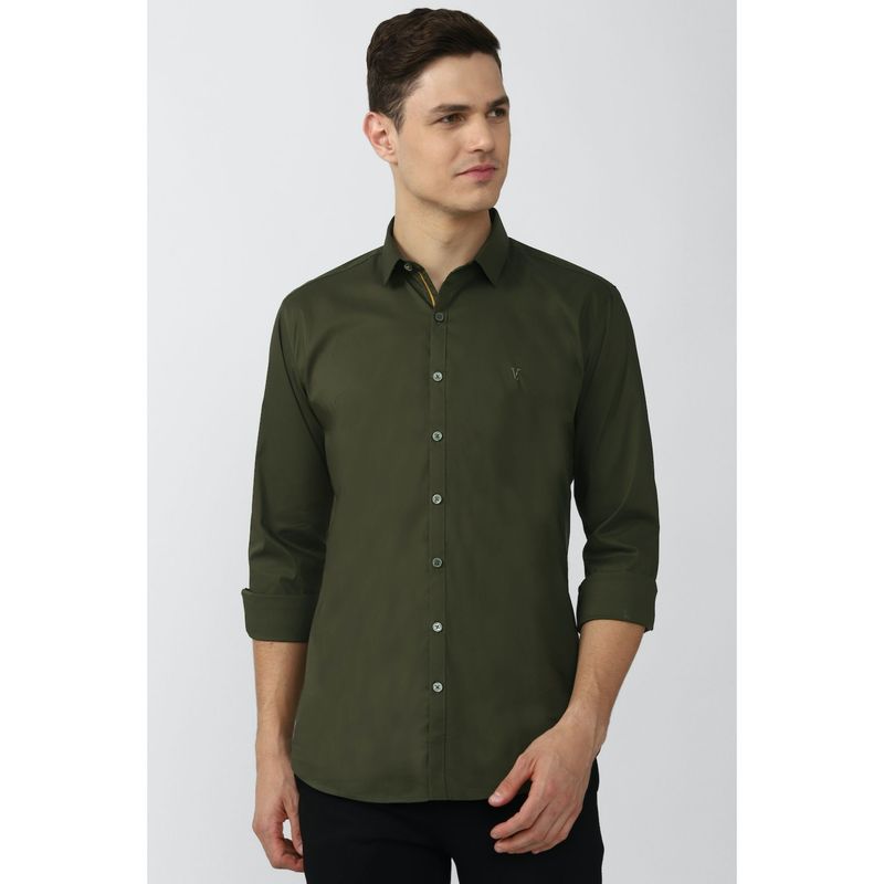 Van Heusen Olive Shirt (40)