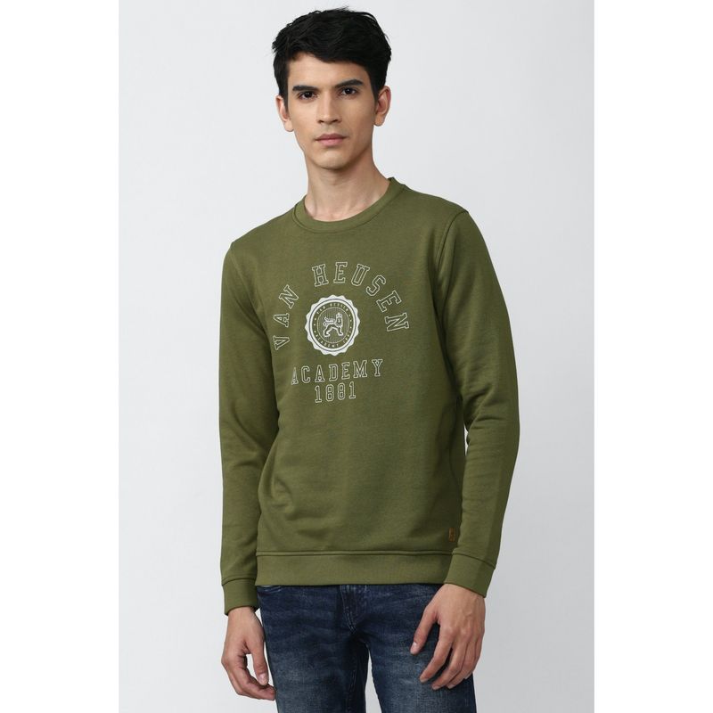 Van Heusen Olive Sweatshirt (M)