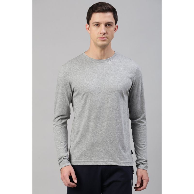 Van Heusen Men Athleisure Antibacterial & Smart Tech T-Shirt - Grey