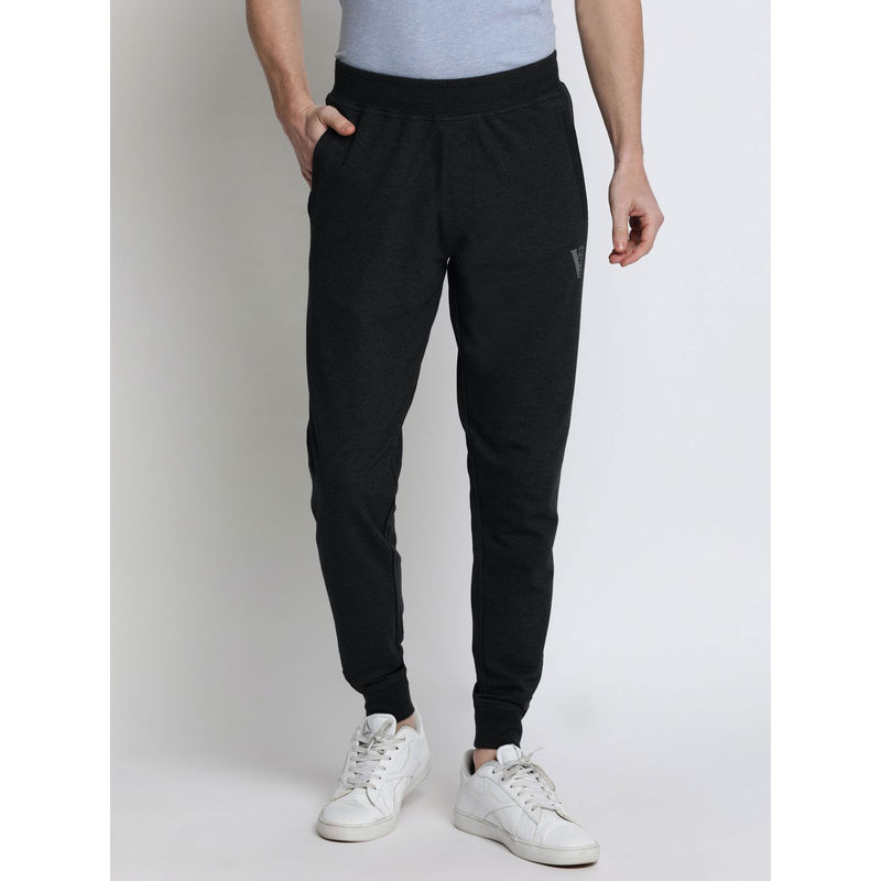 Van Heusen Men Athleisure Antiviral & Zipper Pocket Track Pants - Grey (XL)