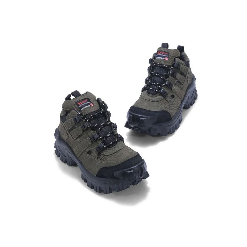 WOODLAND Mens Olive Trekking Shoes (EURO 41)