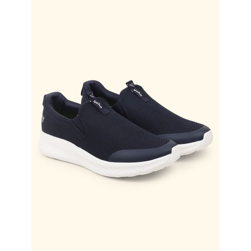 Yoho SOS Navy Blue Walking Shoes for Men (UK 8)
