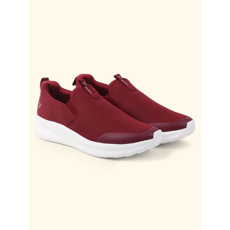 Yoho SOS Maroon Walking Shoes for Men (UK 8)