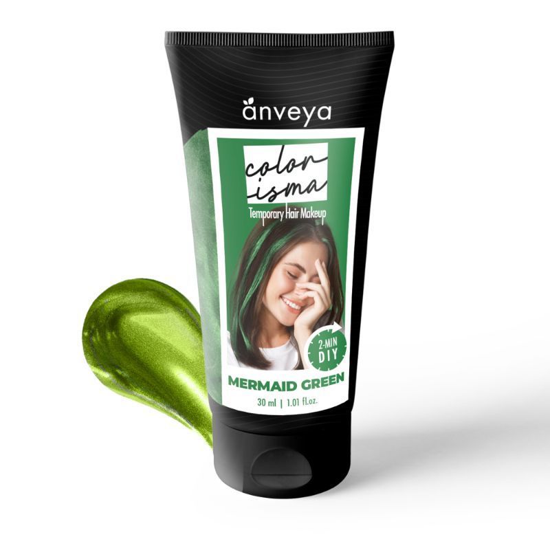 Anveya Colorisma Mermaid Green -Temporary Hair Color Makeup