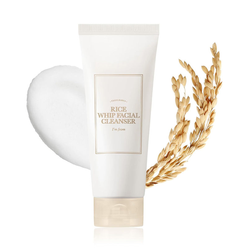 I'm From Rice Whip Facial Cleanser - Brightening Korean Rice Cleanser, AHA, BHA, Dry & Dull Skin