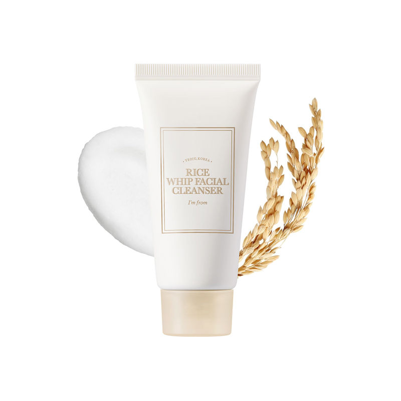 I'm From Rice Whip Facial Cleanser - Brightening Korean Rice Cleanser, AHA, BHA, Dry & Dull Skin