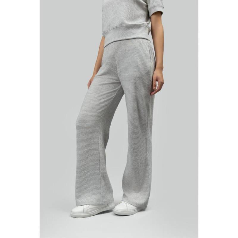 NeceSera Grey Ottoman Rib Lounge Pants (L)