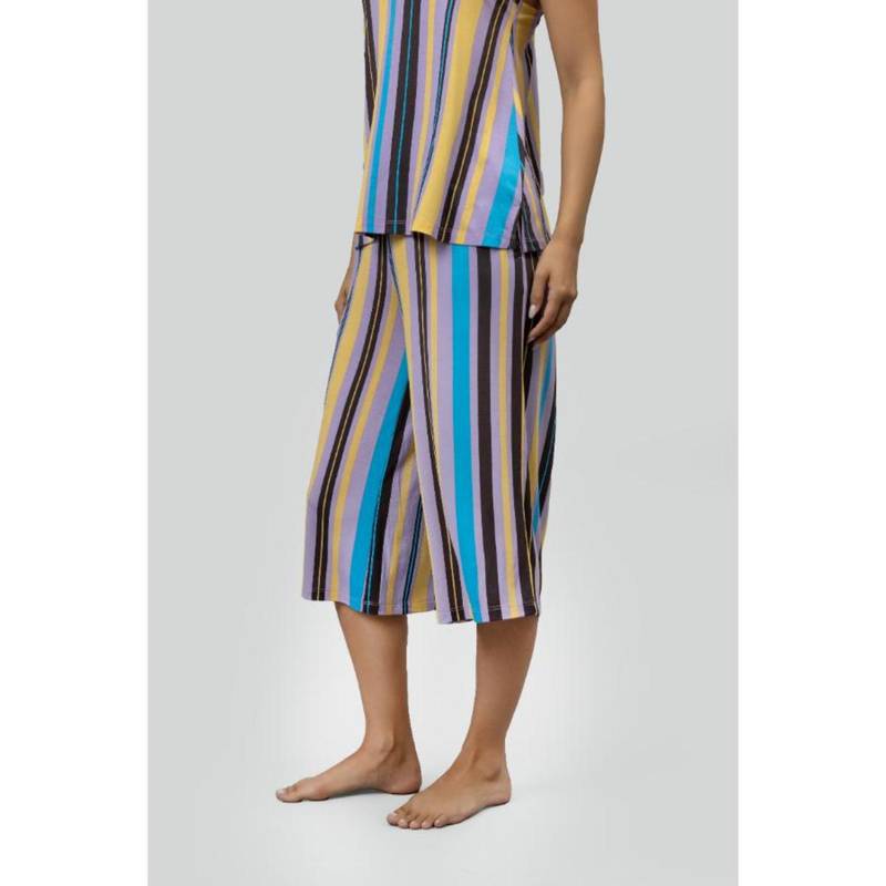 NeceSera Striped Modal Culottes (S)