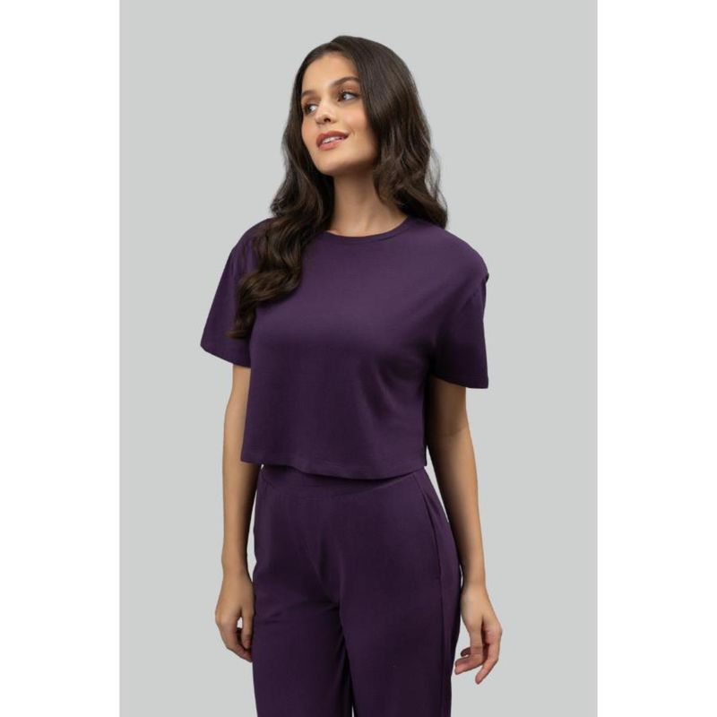 NeceSera Everyday Plum Crop Top (S)