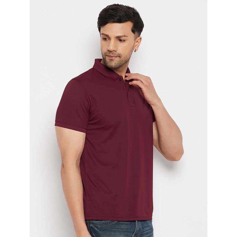 98 Degree North Burgundy 98 Degree North Men's Polo T-Shirt (M)