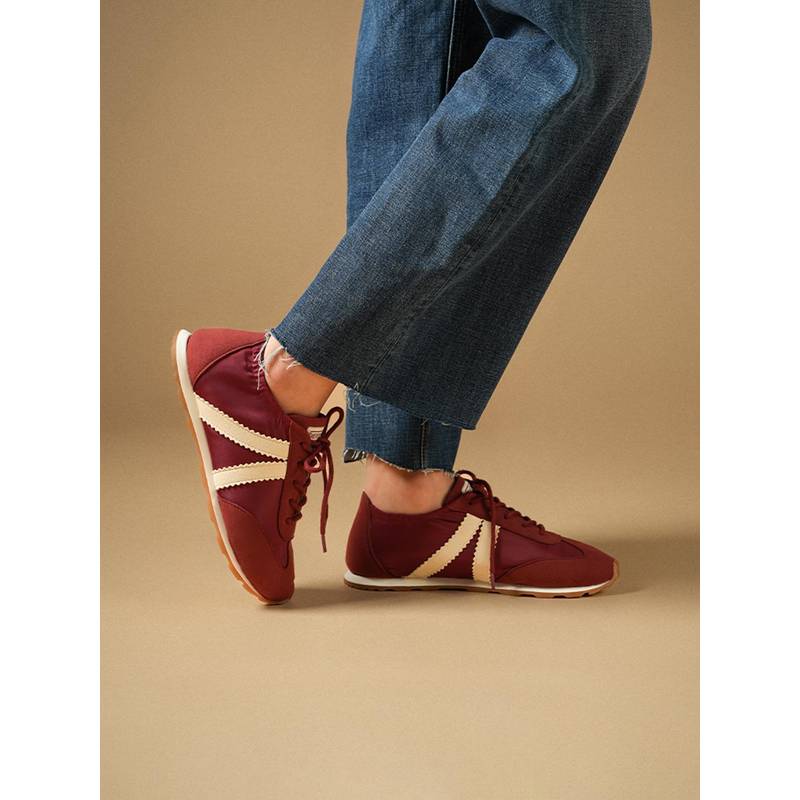 Theater Women Fuji Cherry Lace-Up Canvas Shoes (EURO 42)