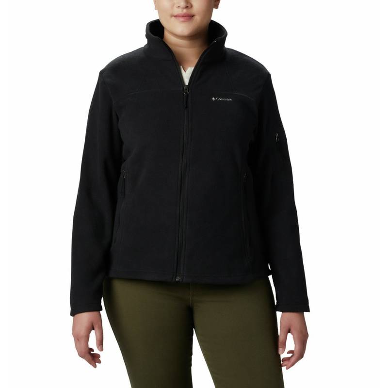 Columbia Women Black Fast Trek II Hiking Trekking Fleece Jacket for upto 10°c (2XL)