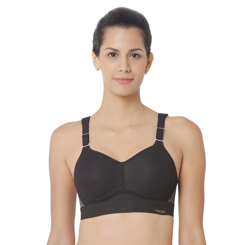 Triumph Triaction Hybrid Lite Padded Wireless Extreme Bounce Control Sports Bra - Black (38C)