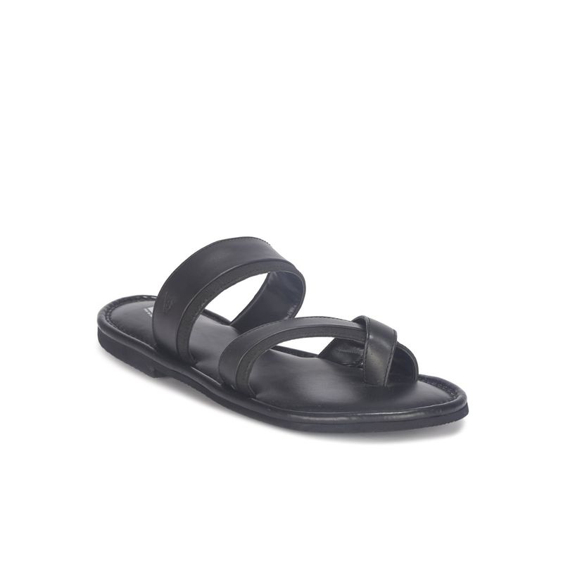 V8 by Ruosh Black Solid-Plain Sandals (EURO 40)