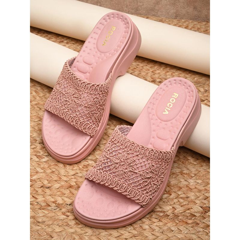 ROCIA By Regal Pink Womens Casual Funky Sandals (EURO 37)