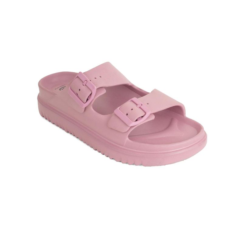 MOZAFIA Womens Pink Sliders (UK 6)