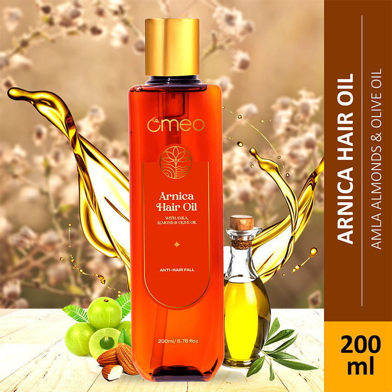 Omeo Arnica Hair Oil With Amla & Almond Oil Extract - Anti Hairfall, Prevents Hair Fall & Promotes Hair Growth