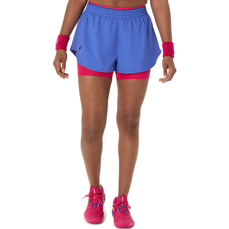 ASICS Womens Dark Cobalt Match Shorts (XS)