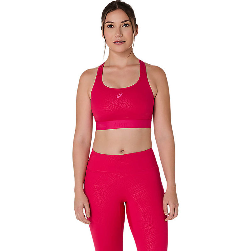 ASICS Bright Rose Game Compression Bra (XS)