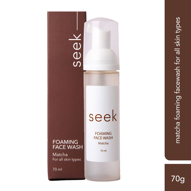 Seek Matcha Foaming Face Wash Mild Cleanser Vegan Cruelty Free No Fragrance