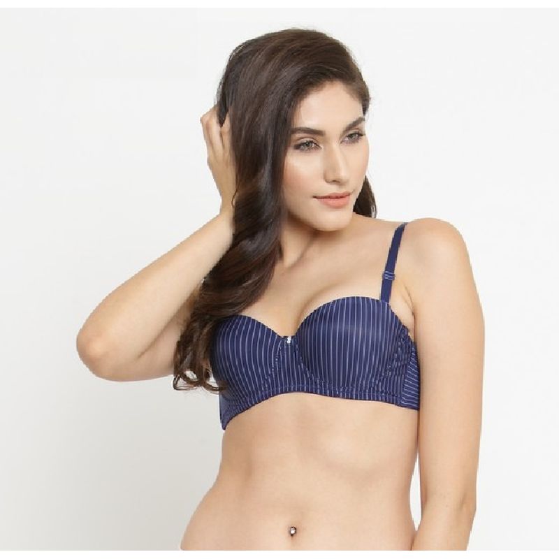 PrettyCat Strapless Pushup Bra - Blue (36B)