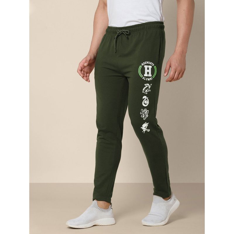Free Authority Young Men Harry Potter Printed Green Trackpant (S)