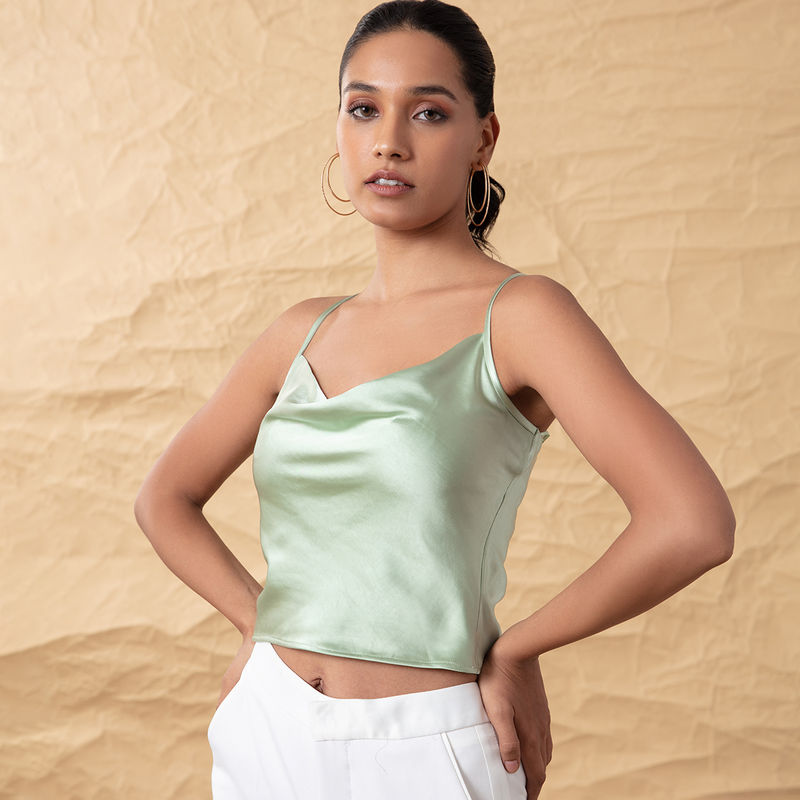 RSVP By Nykaa Fashion Flawless Beauty Top - Green (L)