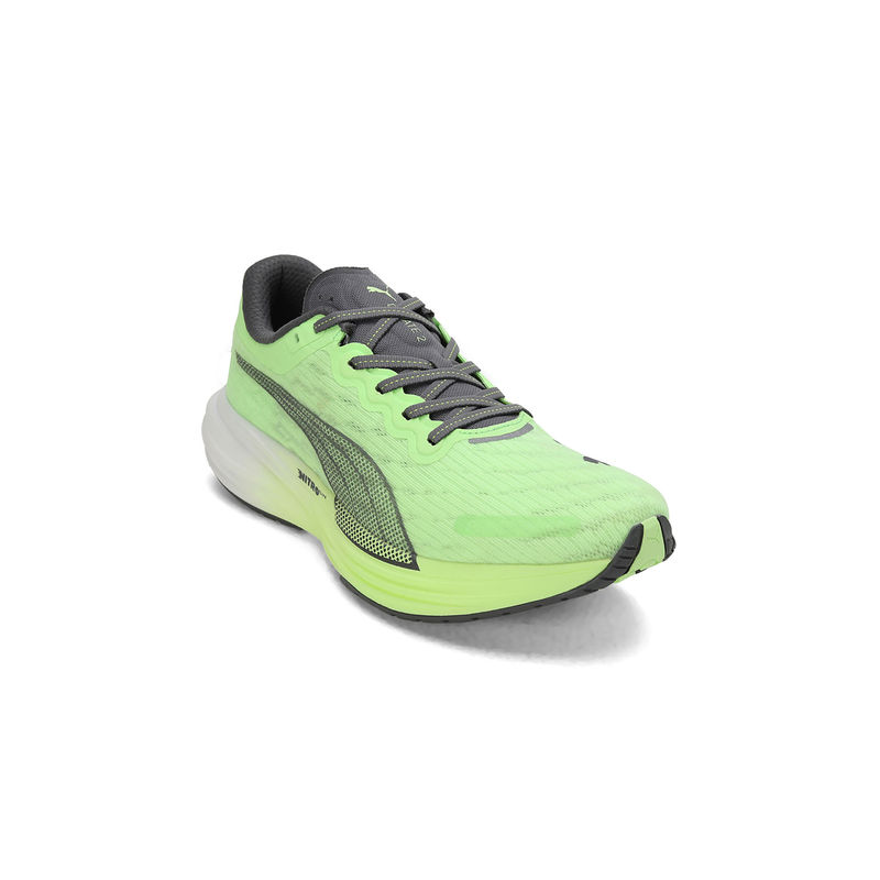 Puma Deviate Nitro 2 Men Green Running Shoes (UK 6)