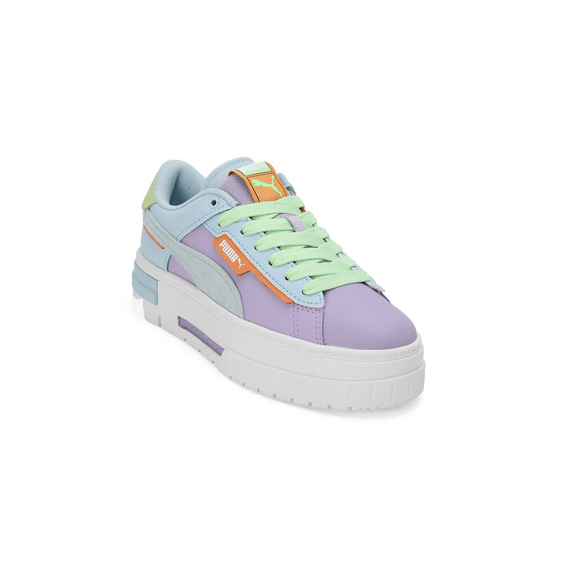Puma Mayze Crashed Women Purple Sneakers (UK 3)