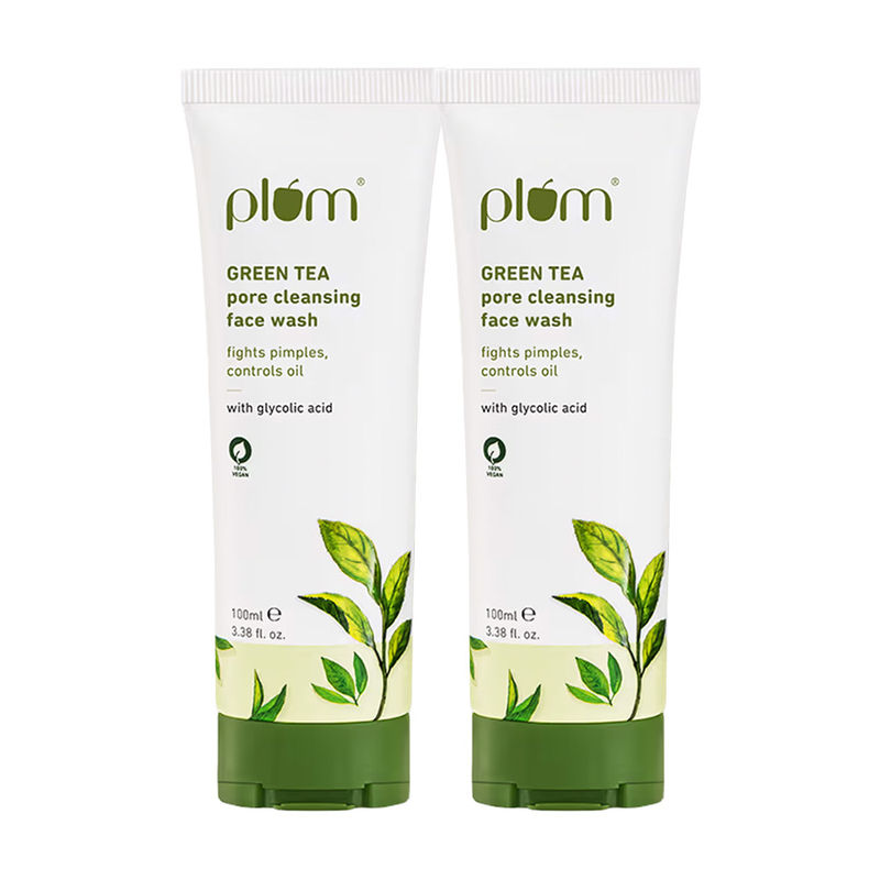 Buy Plum Green Tea Face Wash Duo For Oily Skin Gentle Cleanser Online