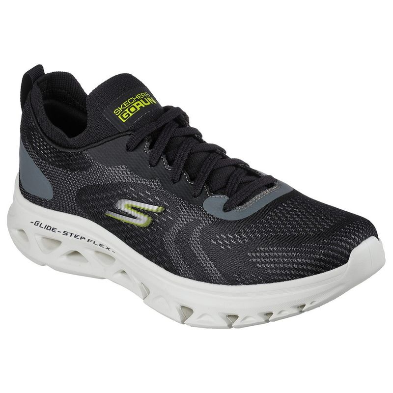 Buy SKECHERS Go Run Glide-step Flex-radar Black Running Shoes Online