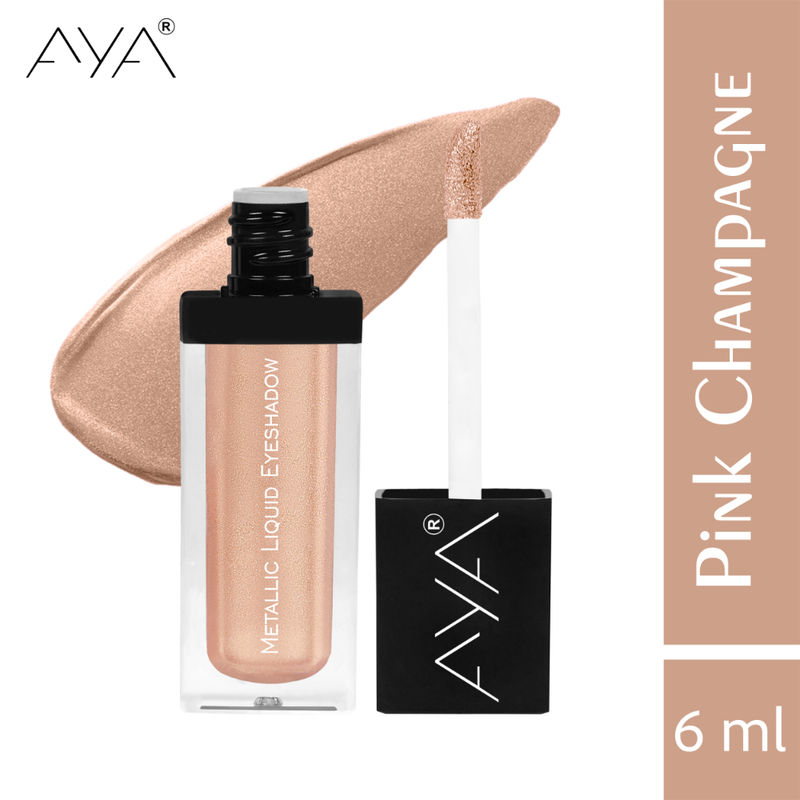 AYA Metallic Liquid Eyeshadow - 02 Pink Champagne