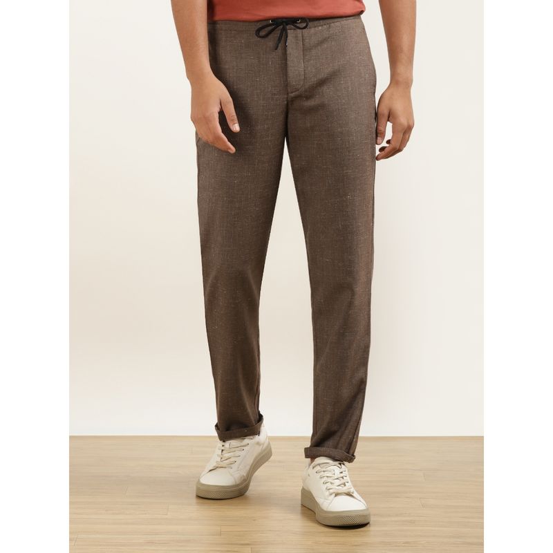Andamen Regular Fit Brown Men's Casual Joggers (31)