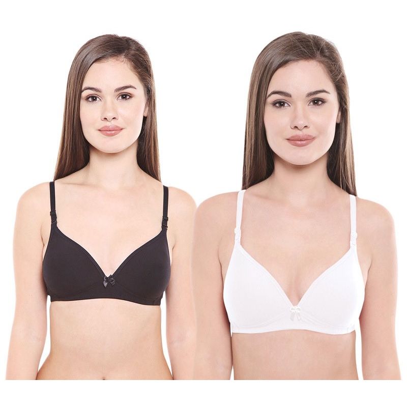 Bodycare Pack Of 2 Lightly Padded T-Shirt Bra - Multi-color (30B)