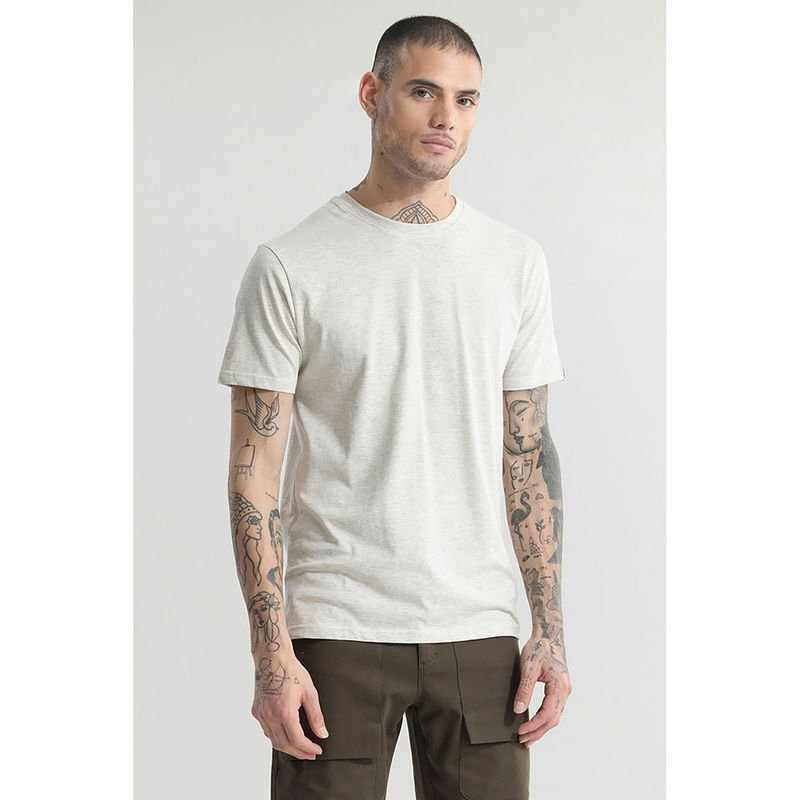 Snitch Easyessentials Ecru Melange Off White T-Shirt (3XL)
