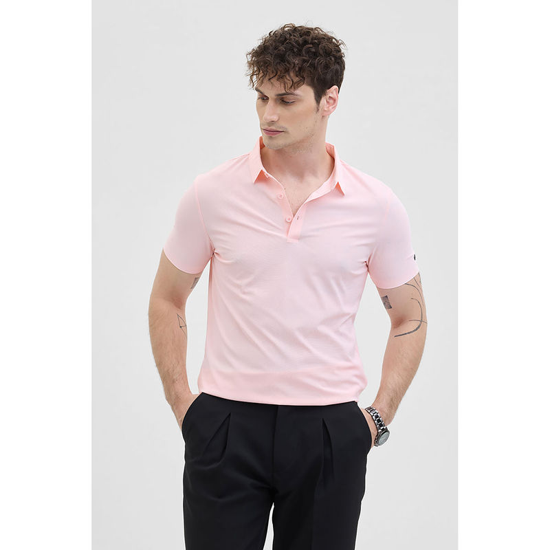 Snitch Light Pink Technical Stitchless Polo T-Shirt (S)