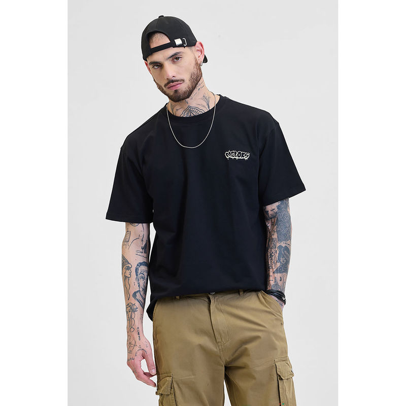 Snitch Morten Jazz Black Oversized T-Shirt (2XL)