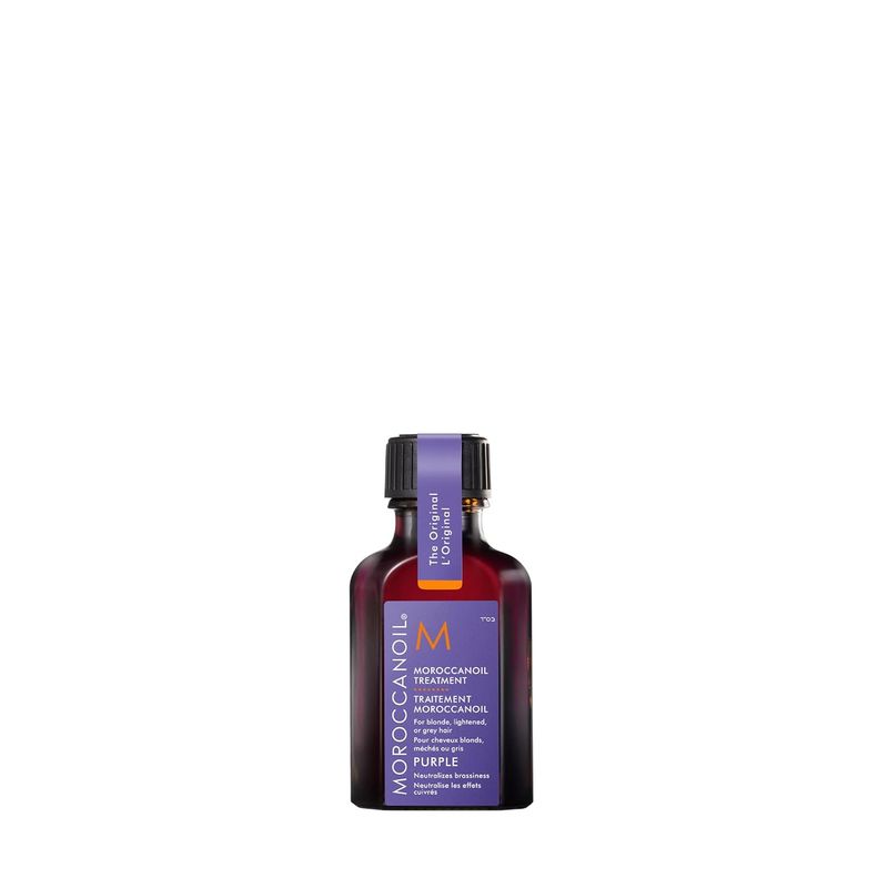 Moroccanoil Treatment Purple Oil |Argan Oil +Violet Pigments|Tones Brassiness in Blonde & Grey Hair