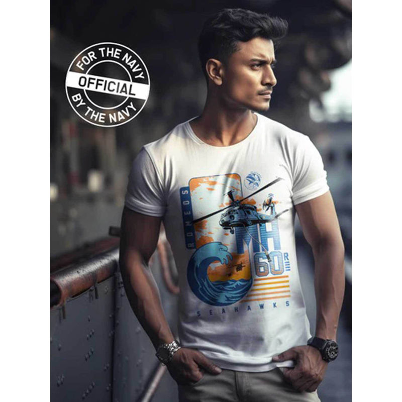 A47 Copy Of Official Indian Navy Seahawks Squadron Sikorsky Mh60R T-Shirt (S)