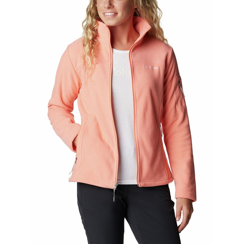 Columbia Womens Orange Fast Trek II Fleece Jacket (XS)