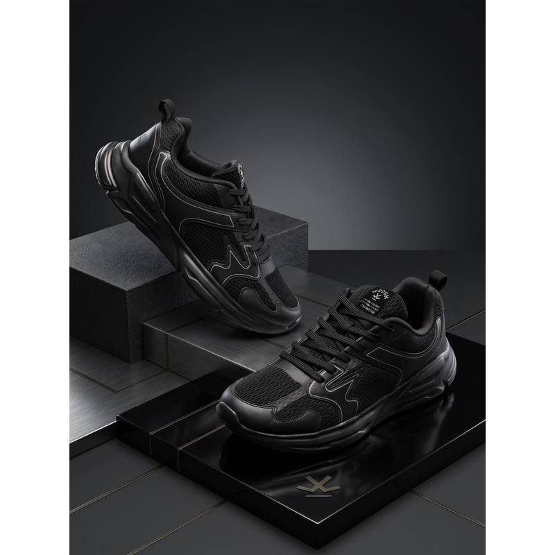 WROGN Women Highball Onyx Steel Black Running Shoes (UK 8)
