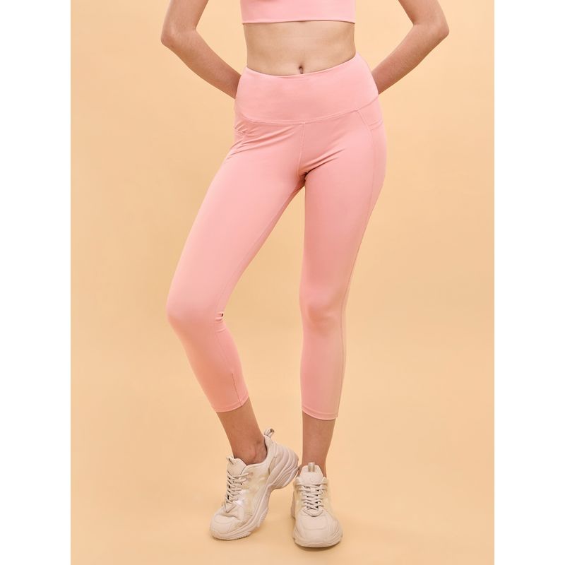 Enamor High rise 7/8th length Adjustable drawstring Workout leggings For Women - A605 (S)