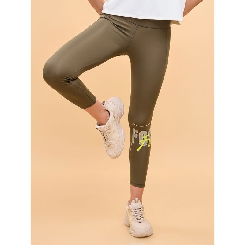 Enamor High Rise 7/8th length Elasticated Waist Calm Legging For Women - A606 (L)