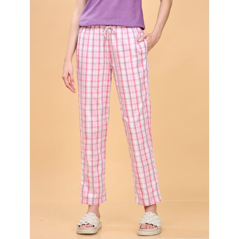 Enamor Mid Rise Full Length Adjustable drawstring Hangout Pant For Women - E4A5 (XL)