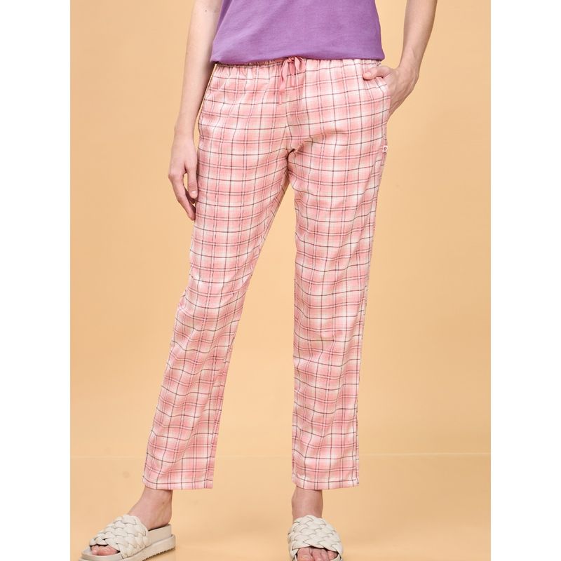 Enamor Mid Rise Full Length Adjustable drawstring Hangout Pant For Women - E4A5 (XL)